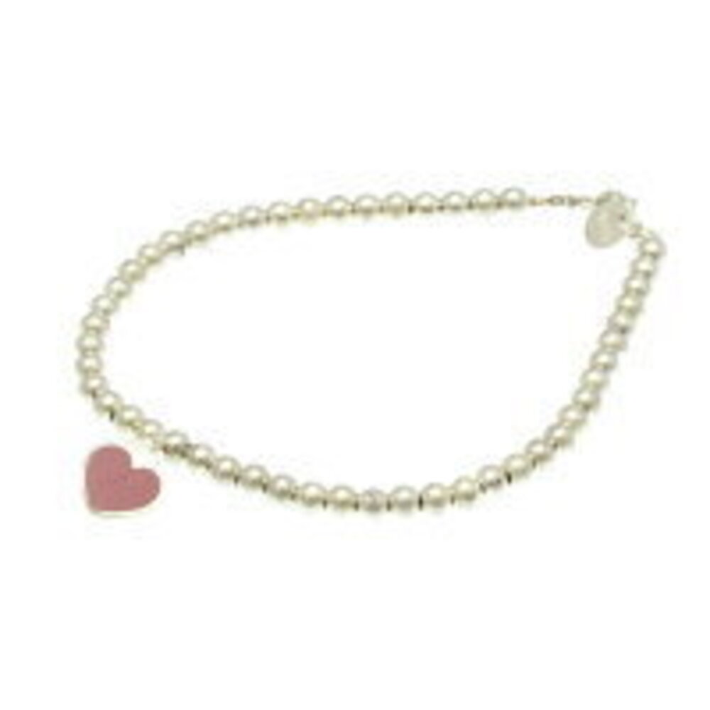 Tiffany to Bracelet Sterling Silver Charm Red